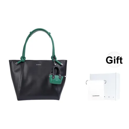 Karkki Сумка-тоут из крупнозернистой текстуры коровьей кожи