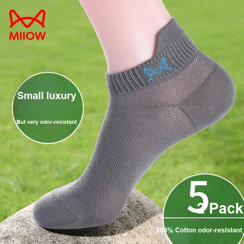 MIIOW Cool One Summer Series Ankle Socks Men's 5 Pack-59