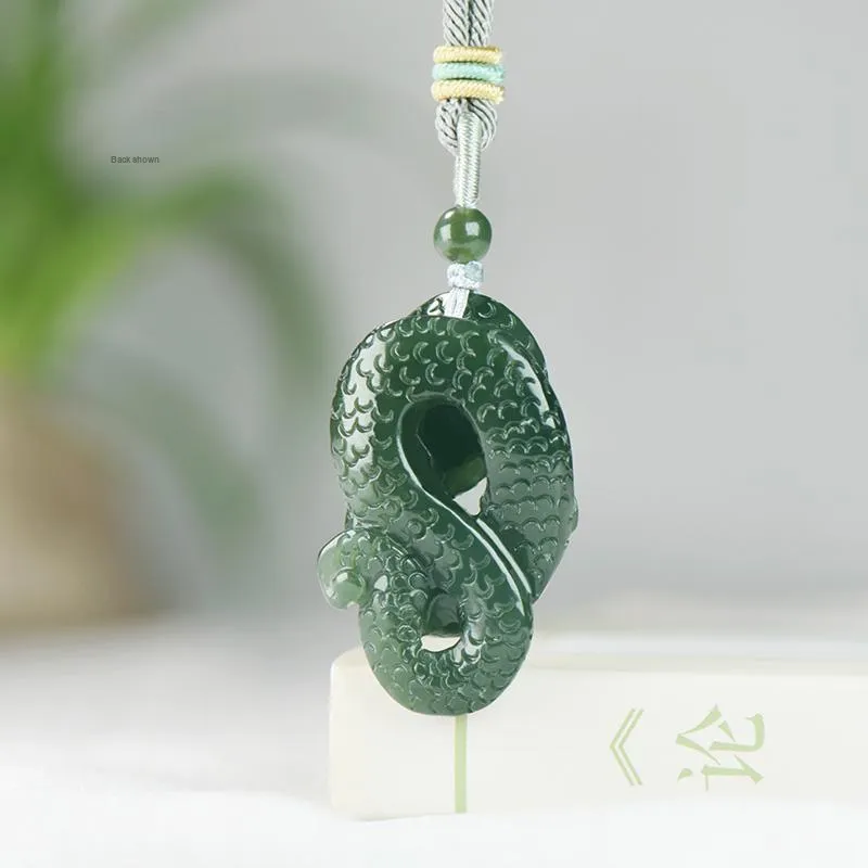 KUNYUYAO Hetian Jade Pendants White Jade Unisex-2