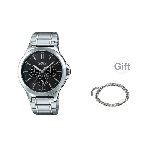 CASIO Кварцевый механизм Часы Мужские Черный циферблат