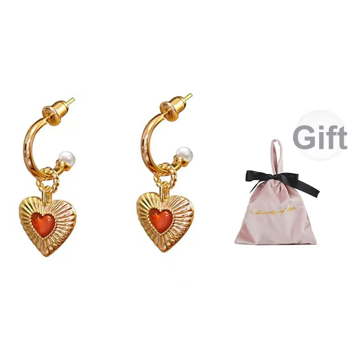 Wakfu Золотой Покрытый Медный 925 пробы Серьги с Цирконом Женские