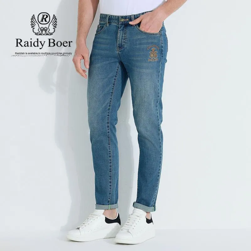Raidy Boer Spring Jeans Men's Light Blue-4