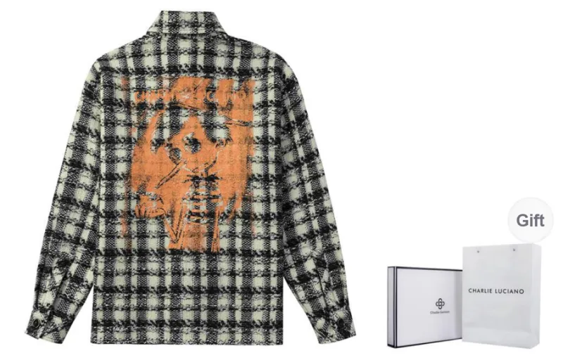 Charlie Luciano Shirt Unisex Black White-0