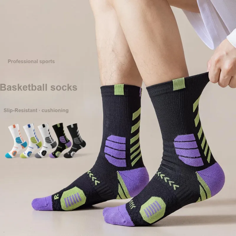 B&C.Room Basketball Socks Men's 4 Pack-1