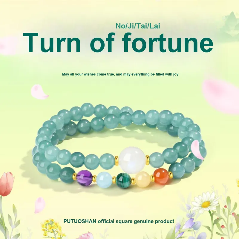 PUTUOSHANWENCHUANG Chalcedony Bracelets Women's-1
