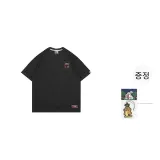 차콜 그레이 Human Son 큐트 고스트 반팔 셔츠