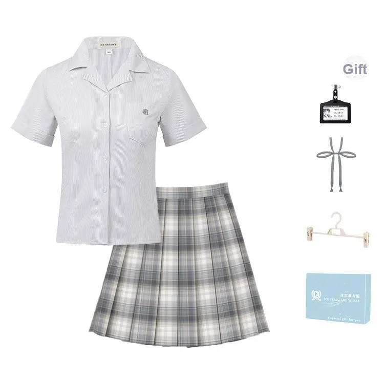 Ice Cream And Whale Summer JK Uniform Set Women's Gift Box Set-0