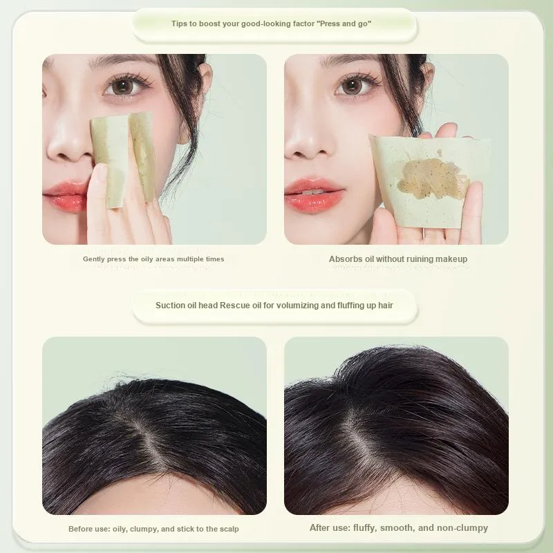 FEILINKA Summer Portable Oil Absorbent Paper Face Refreshing And Oil Control-10