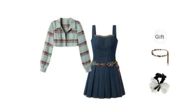 PAVEA Two Piece Skirt Sets Women's
