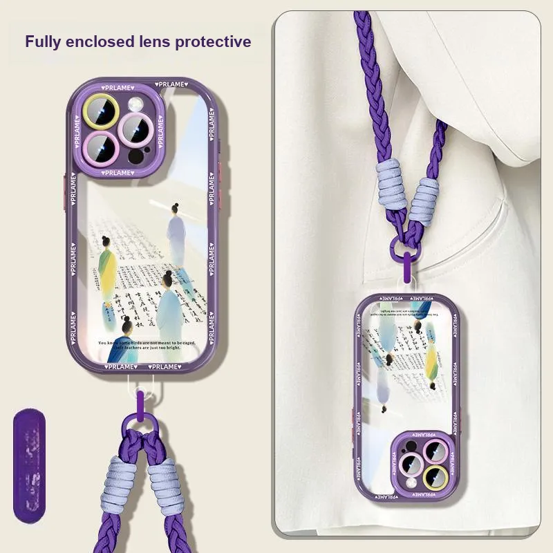 Sen Dog Acrylic Material Transparent Backpack Style Phone Cases Applicable To IPhone15Promax/Pro/Plus/14/13/12-25
