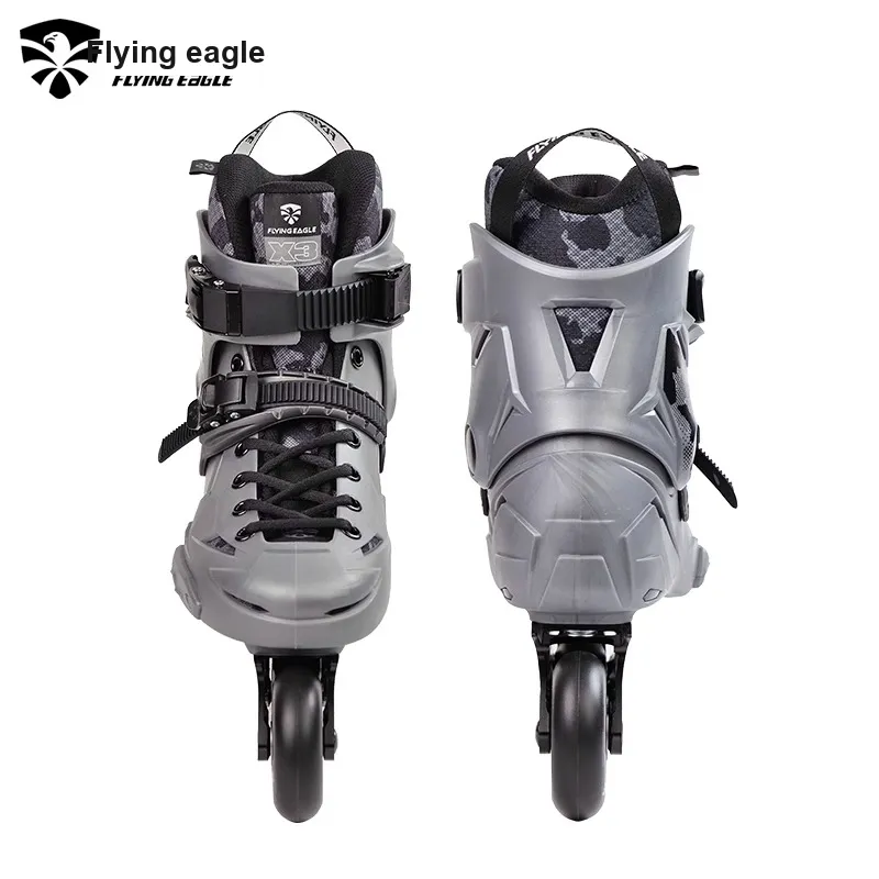 FLYING EAGLE Inline Skates Aluminum Alloy Outdoor Unisex Camouflage Gray-4