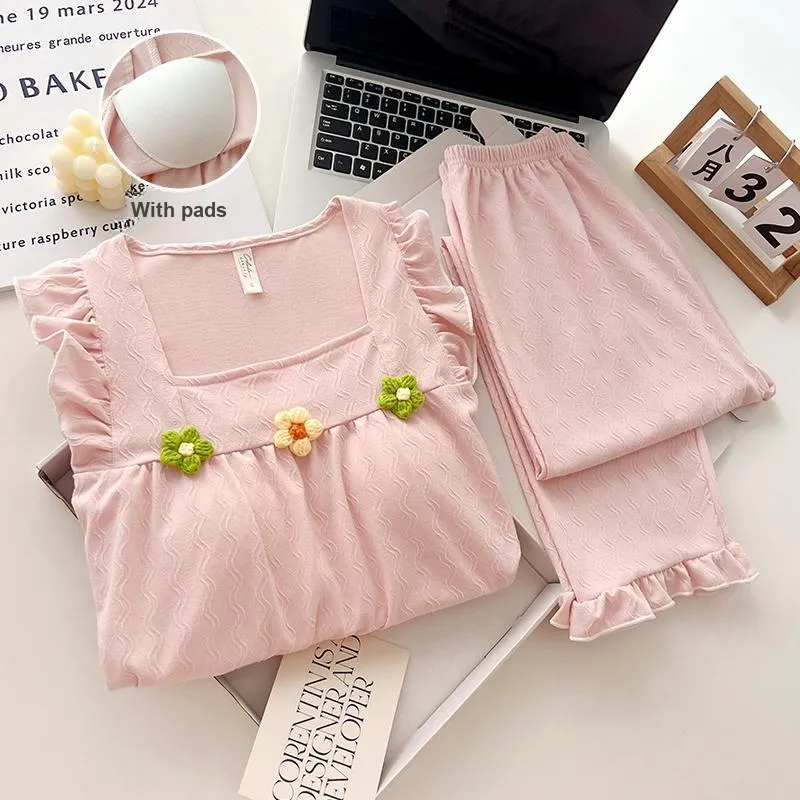 DanceBees Pajama Set Women's Pink-1