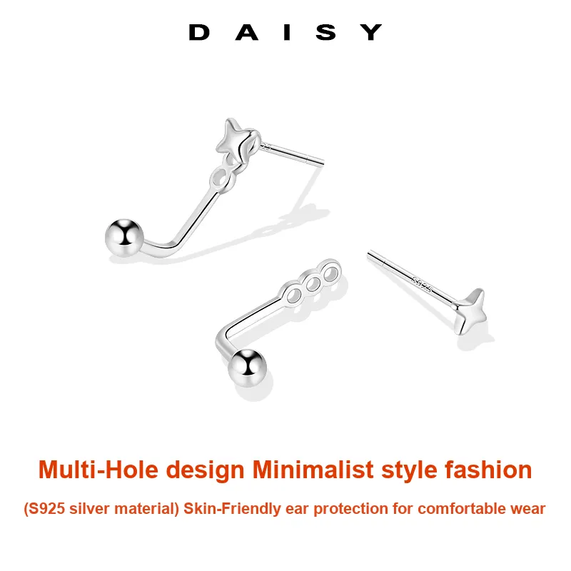 Daisy Dream S925 Silver Stud Earrings Women's-2
