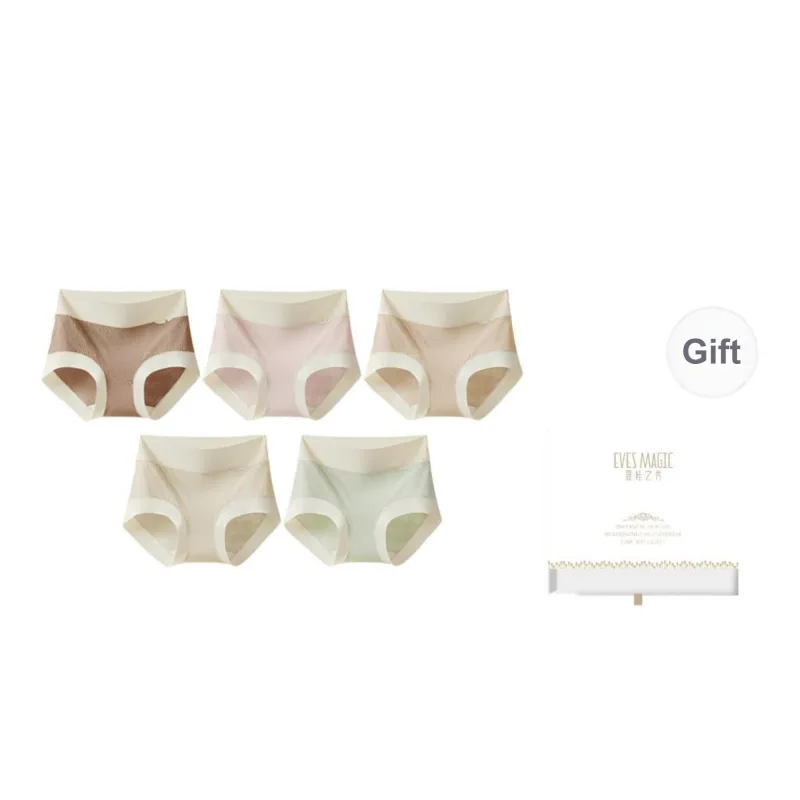 XIA.WA.ZHI.XIU Underpants Women's 5 Piece Gift Box Set-7