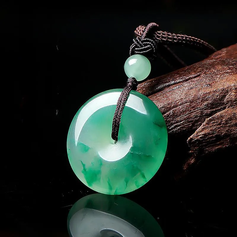 YINXIANGMOU African Emerald Necklaces Unisex-4