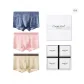 3 Pack[Gray Blue+Apricot+Pink]