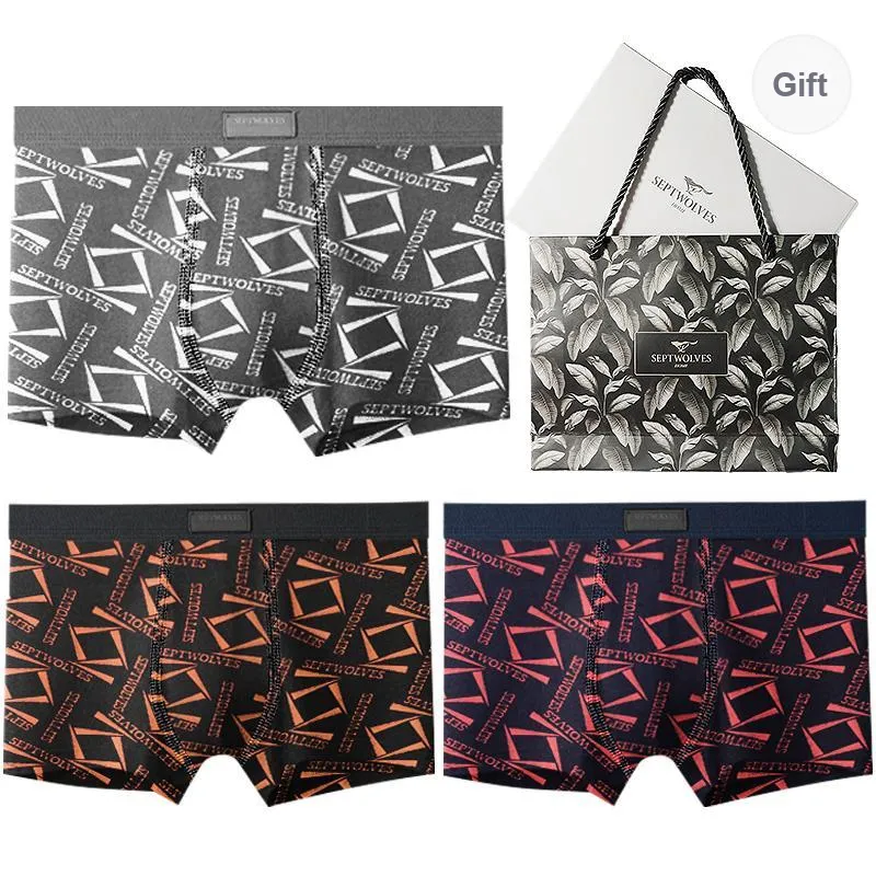SEPTWOLVES Boxer Shorts Men's Box 3 Pack-0