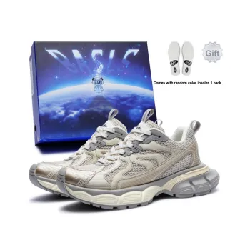 BASLS Chunky Sneakers Unisex Low Top Ecru/Blue/Black