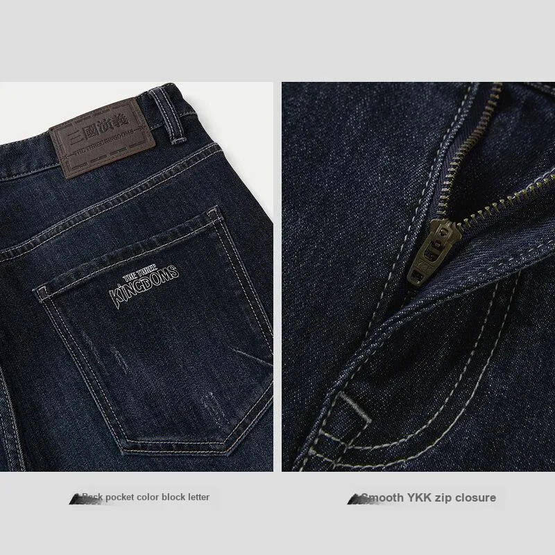 HLA Jeans Men Blue Gray Denim Gradient Dark 92-3