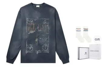 Charlie Luciano T Shirt Unisex Dark Gray Box+Socks