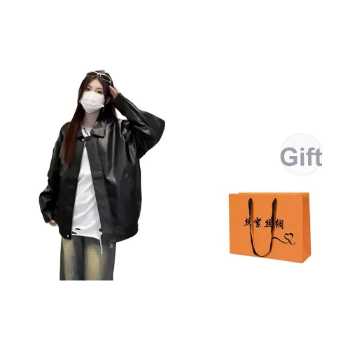 SIXUSICHOU Кожа Куртка Женская