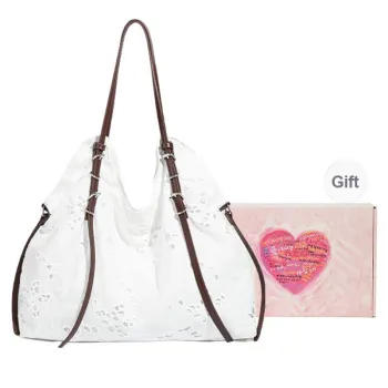 NATTY Lace Tote Bag Shoulder Bag Regular Women's White
