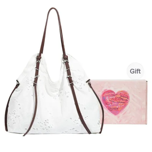 NATTY Lace Tote Bag Shoulder Bag Regular Women's White