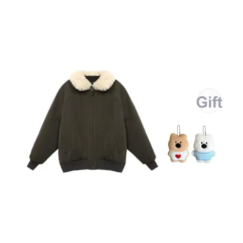 GHPC Оливково-зеленый Женские пуховики