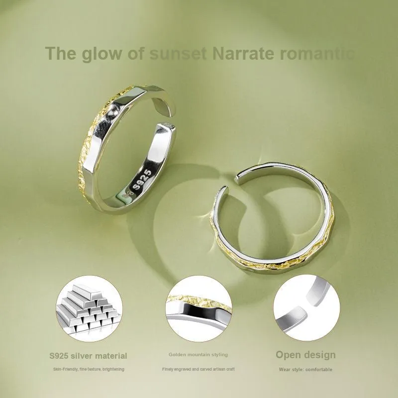 ALLOVE S925 Silver Rings Unisex-4