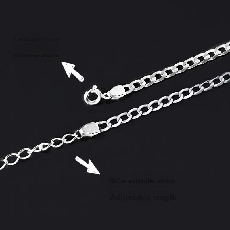 Ostantin S925 Silver Necklaces Men's-2
