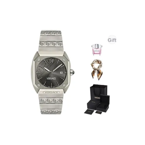 VERSACE Кварцевый механизм Мужские часы 44mm*41,5mm*10,3mm Серый