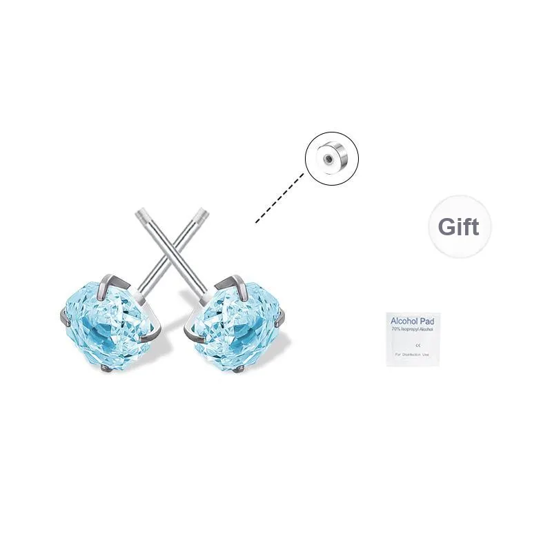 UX Ear Bone Stud For Piercing Flat Hypoallergenic Stud Earrings Unisex-10