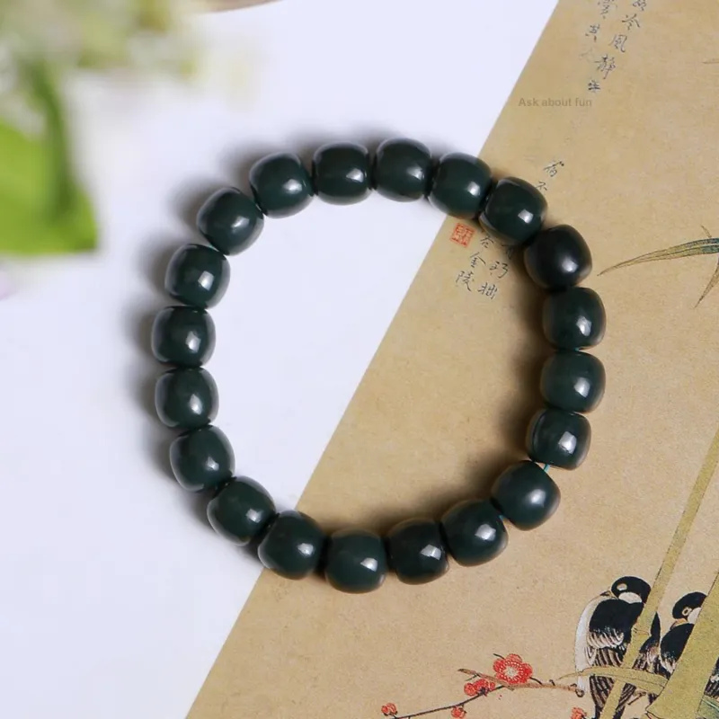 LIYUNMUXUE Bracelets Green Jade Unisex-1