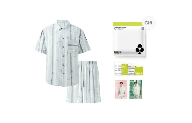 YOUKESHU Men Pajama Sets-2