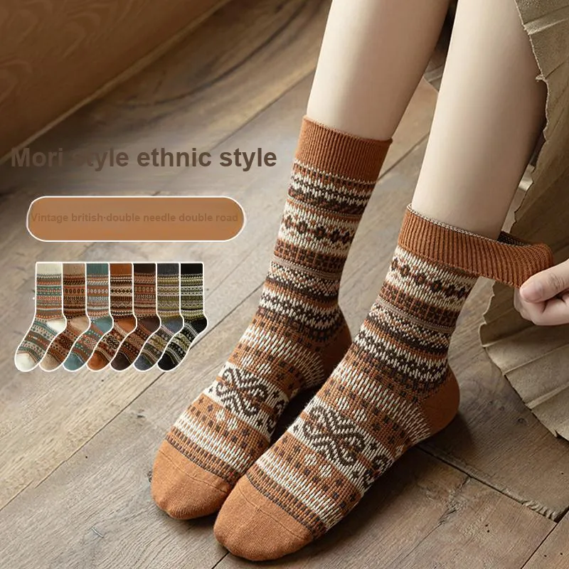MIIOW Mid Calf Socks Women's Box Of 3 Pairs-6