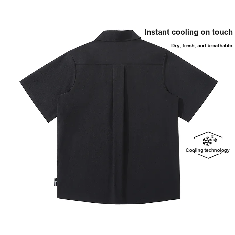 Izzue Shirts Unisex Black-1