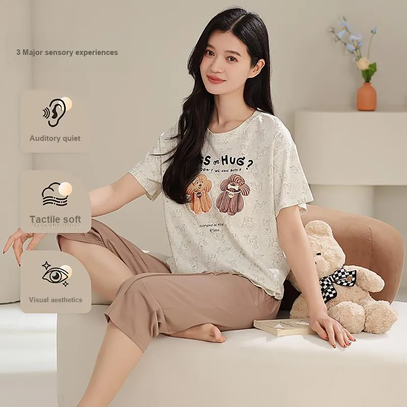 WANANNI Pajama Set Women's Brown-1