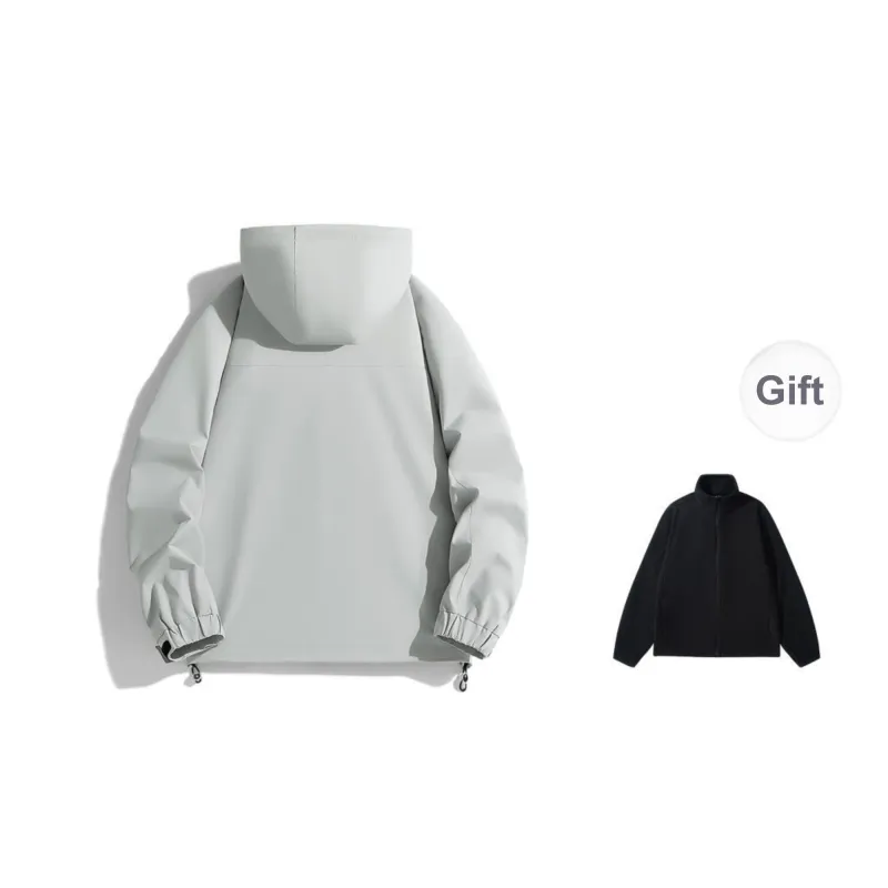 ROBINHOOD Water Resistant Windproof Breathable Warm Water Repellent Windbreaker Jacket Unisex-13