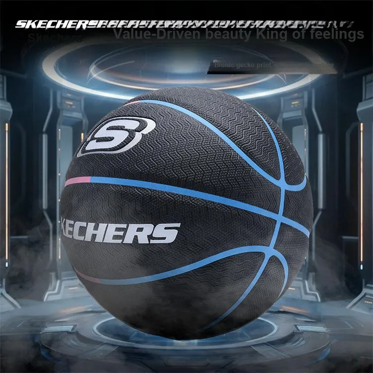 Skechers PU Basketball Black Size 7 Ball Street Training Competition Unisex-4