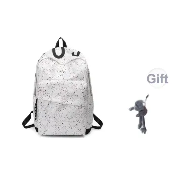 Yalu Oxford Backpack Unisex Black/White