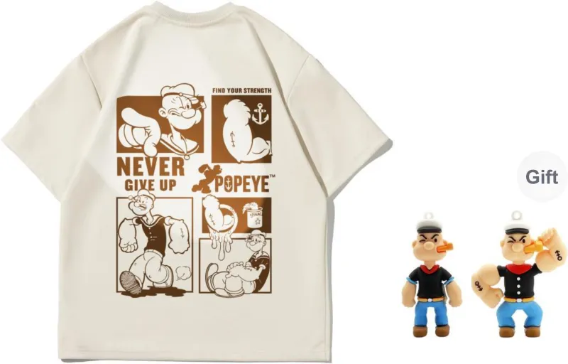 POPEYE Summer T Shirt Unisex Graduation Season Includes Gift Box Set-0