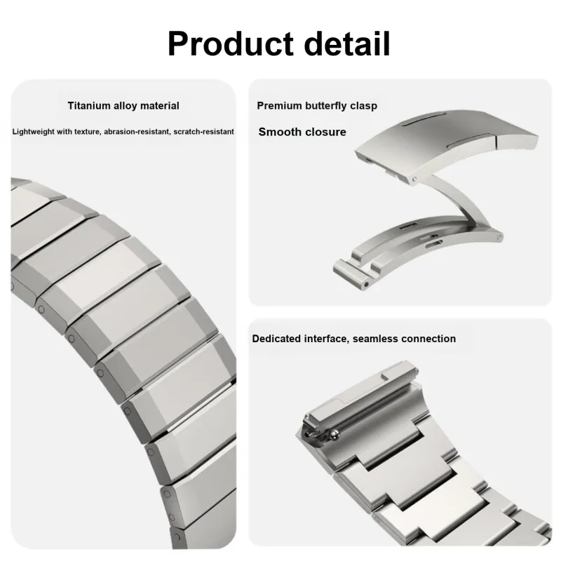 LOVINGCOOL Watch Band Huawei Compatibility Titanium Alloy Material-6
