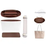City33 (Chalk) Brown Liner+Bottom Pad+Shoulder Strap Pad[Anti-Sinking Three-Piece Set]