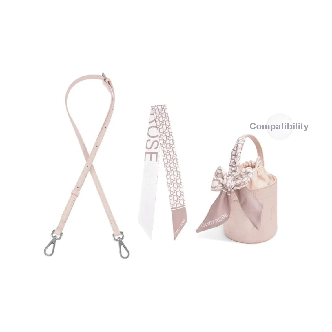 Lan Bao Fan Cow Leather Bag Accessories Women's Pink