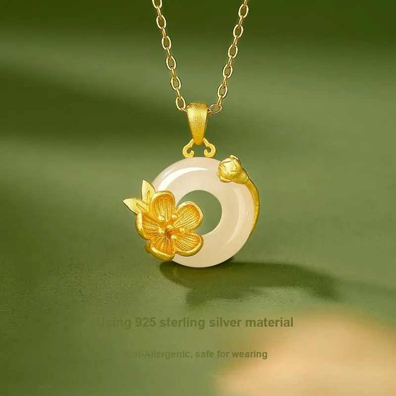 CHOW TAI KING Chalcedony Jade Necklaces Women's-20