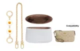 Nolita 19 Exclusive DuPont Paper Liner+White Sun Round Buckle Extender Chain Gold-Tone
