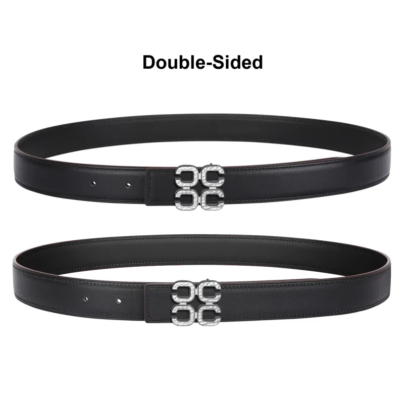 CATELLES Top Grain Cow Leather Leather Belts Women's Width  3cm-4