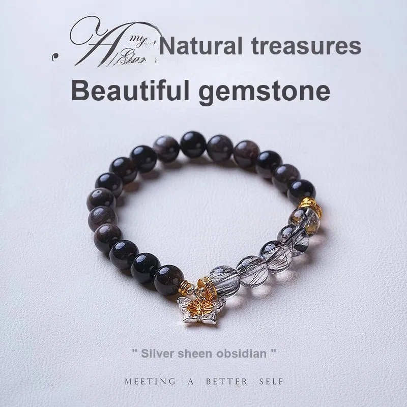 Amy's Garden Obsidian Bracelets Women's-1