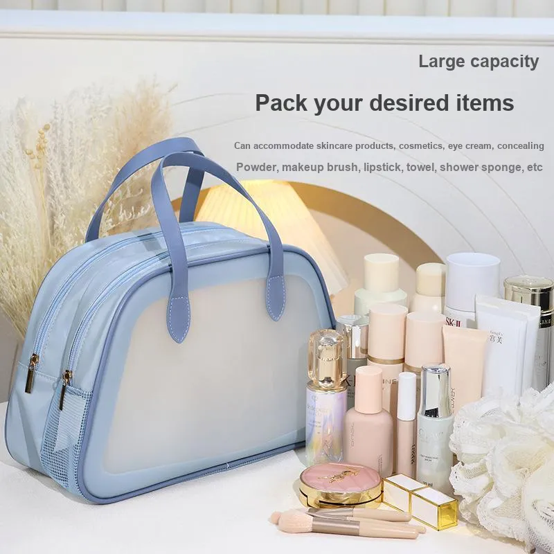 Love Of Wormwood Wet/Dry Separation Multifunction Large Capacity Makeup Bags Waterproof And Packable-3