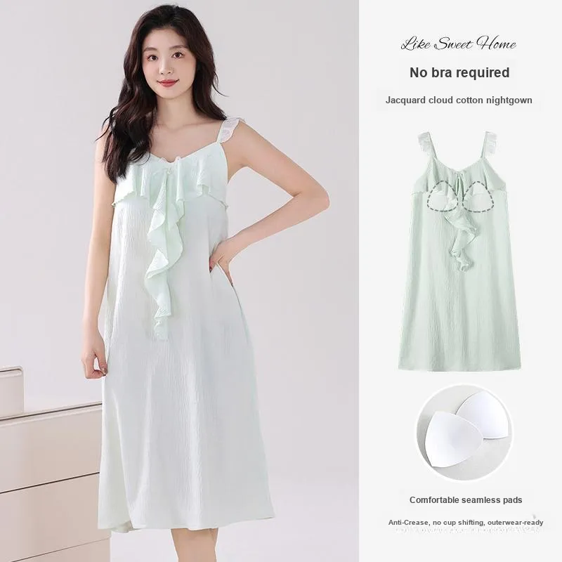MADALLO Nightgown Women's Light Green-5
